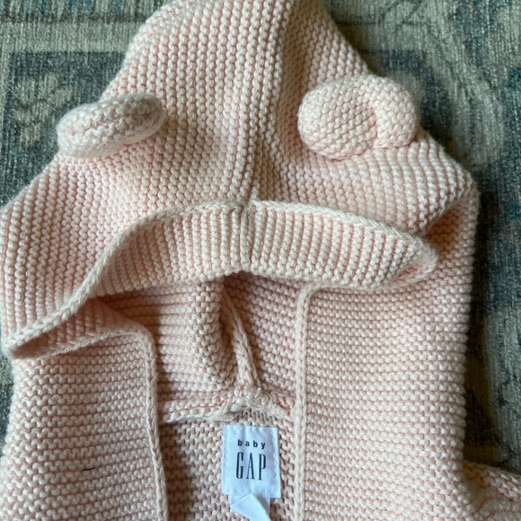 Knit bear sweater, light pink - Picture 2 of 3
